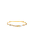 Diamond bangle with reverse set Canadian diamonds 18K yellow gold