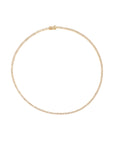 Reverse set Canadian diamond tennic necklace in 18K yellow gold