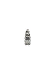 Waves - White Gold Hoop Earrings