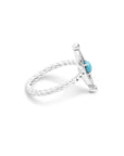 Linea Eye - Evil Eye 18K White Gold Turquoise and Diamond Ring