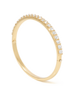 Diamond bangle with reverse set Canadian diamonds 18K yellow gold