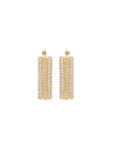 yellow gold square hoop earrings with double row of diamonds